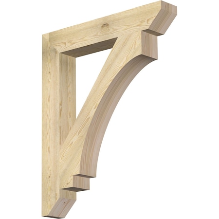 Ekena Millwork Imperial Slat Rough Sawn Bracket, Douglas Fir, 6"W x 38"D x 46"H BKT06X38X46IMP06RDF